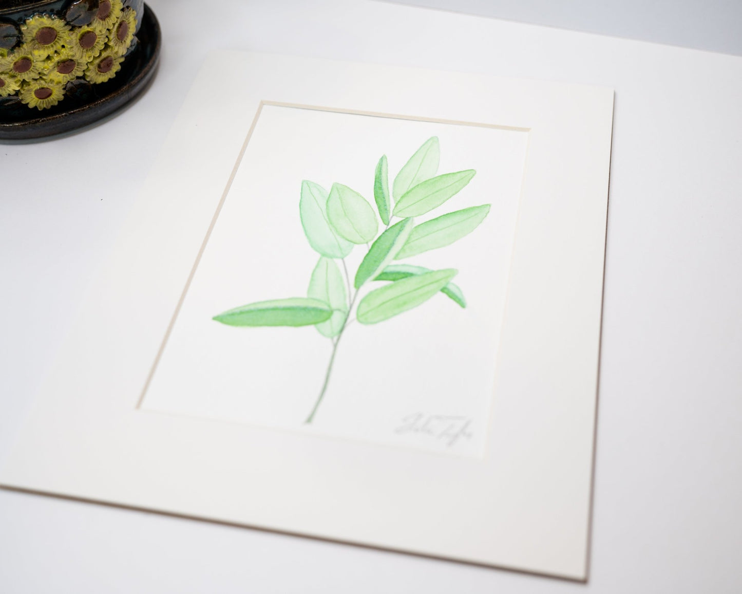 Original Sage Painting (Herb Collection) Emilie Taylor Art