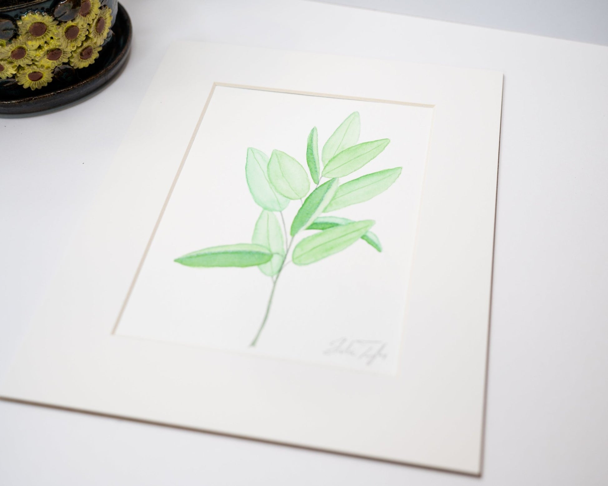 Original Sage Painting (Herb Collection) Emilie Taylor Art