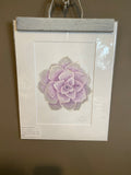 PVN Succulent Original Painting Mated to size 11x14 Emilie Taylor Art