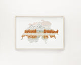 Switzerland Watercolor Print, Switzerland Art, Engadin Switzerland Painting Emilie Taylor Art
