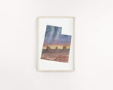 Utah Capitol Reef National Park Watercolor Painting, Capitol Reef National Park Souvenir, Utah the Castle Emilie Taylor Art