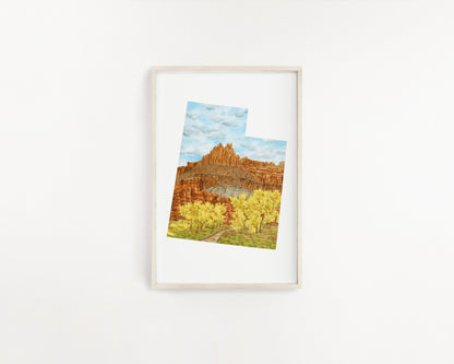 The Castle in Utah's Capitol Reef National Park - Emilie Taylor Art