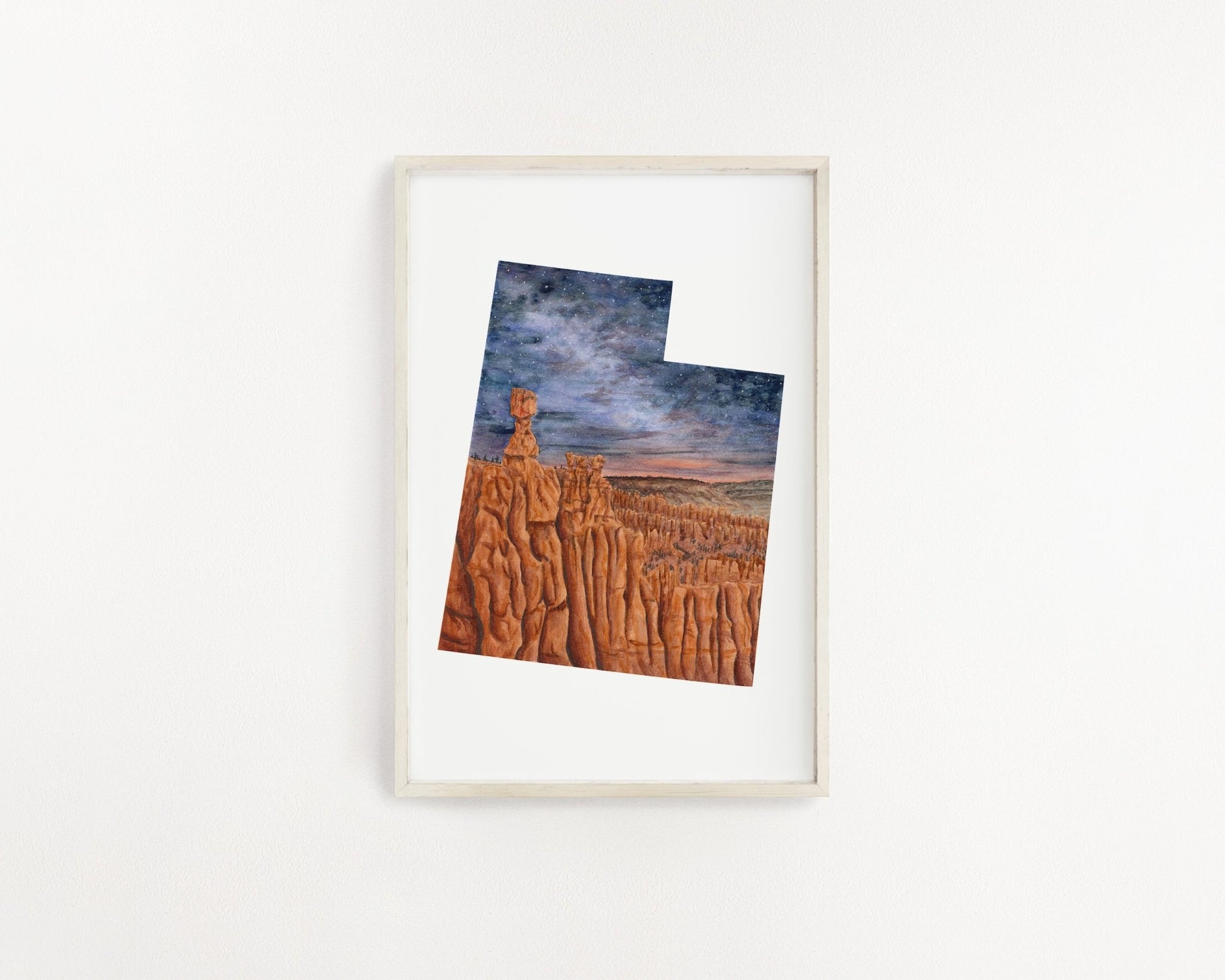 Utah Bryce Canyon National Park Watercolor Painting,  Emilie Taylor Art