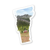 Vermont Decal, Watercolor Vermont Sticker, VT Car Decal, State Decal, State Sticker, Thermos Decal, Waterproof VT Decal, Mansfield Mountain Emilie Taylor Art