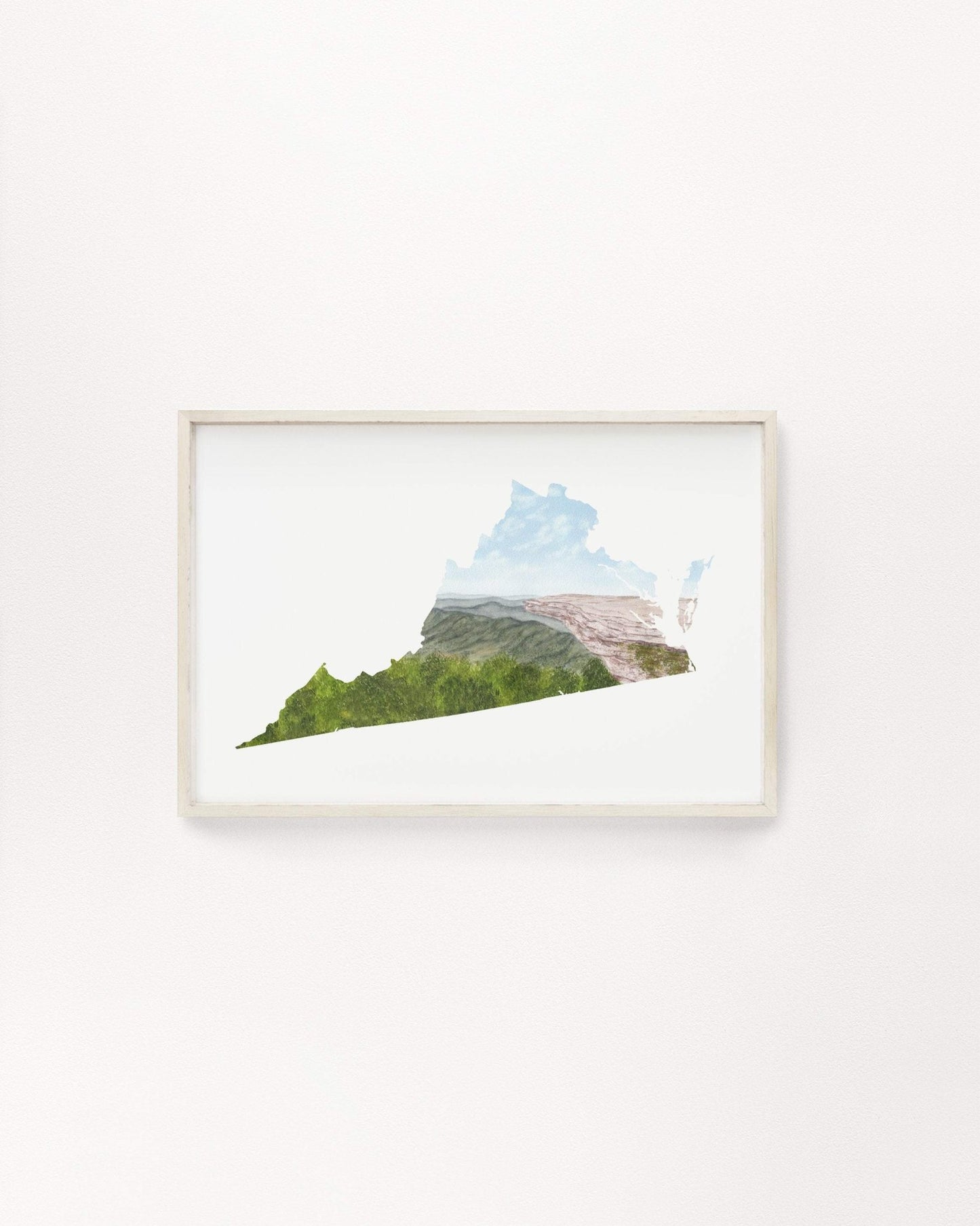 Virginia Watercolor Print, Shenandoah National Park Print, Virginia State Art, Virginia Painting, Emilie Taylor Art