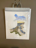 Wales Original Painting Mated to size 11x14 Emilie Taylor Art