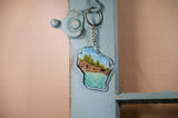 Wisconsin Apostle Islands National Shoreline Keychain, Wisconsin Keychain, Wisconsin Art Souvenir Emilie Taylor Art