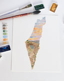 Israel Watercolor Print, Israel Painting, Timna National Park, Israel Gift
