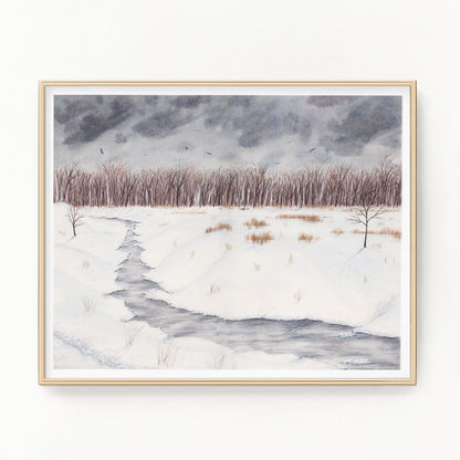 A Winter Walk Limited Edition Print Emilie Taylor Art