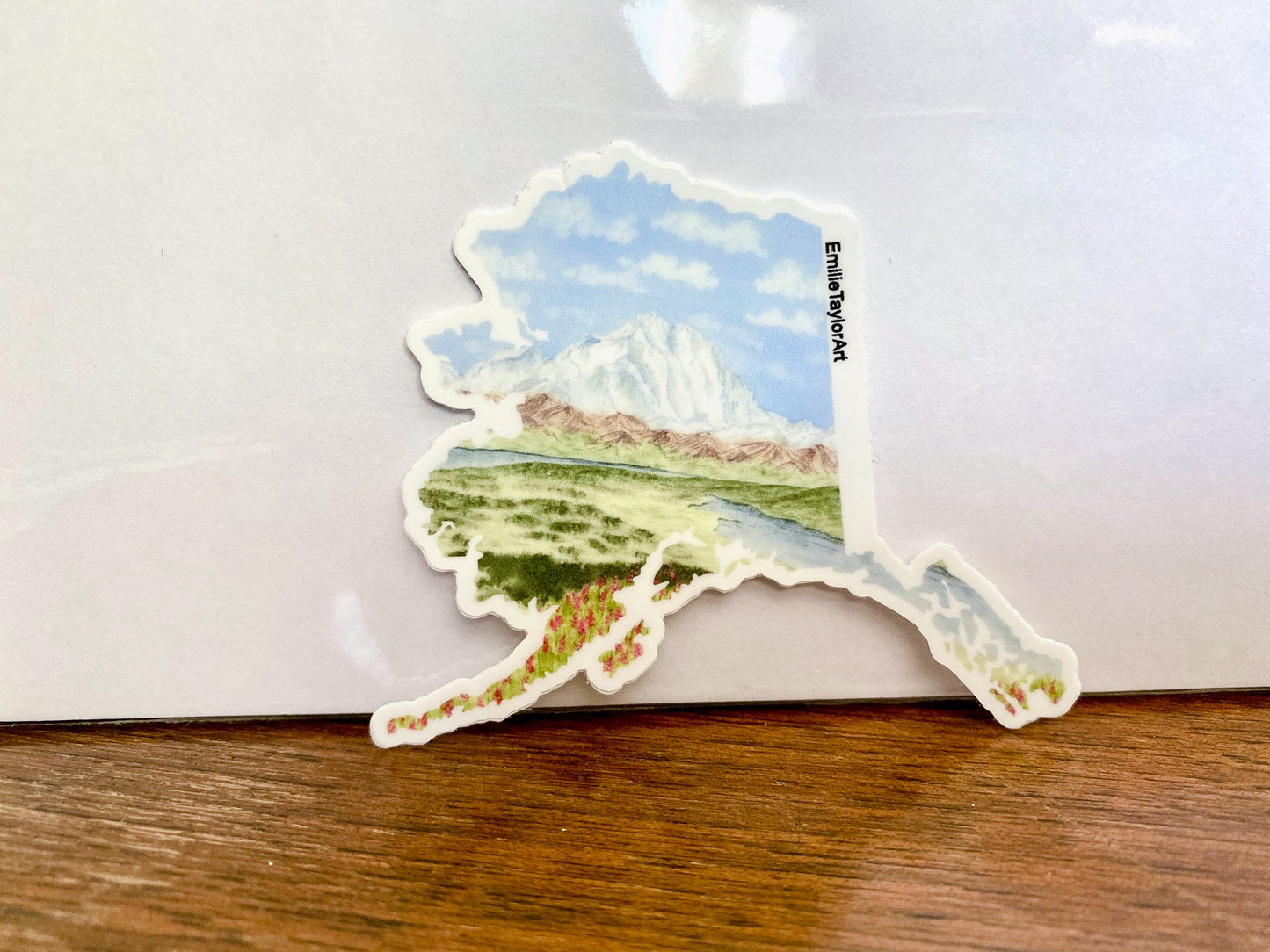 Alaska Decal, Watercolor Alaska Sticker, AK Car Decal, Home State Decal, State Sticker Emilie Taylor Art