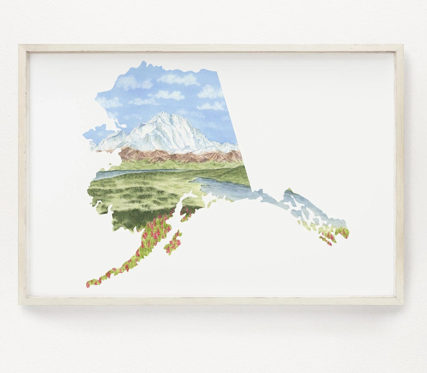 Alaska Gates of the Arctic National Park Watercolor Painting, Alaska Print, Alaska Travel Souvenirs Emilie Taylor Art