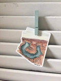 Arizona Decal, Watercolor Arizona Sticker, AZ Car Decal, waterproof State Decal, State Sticker Emilie Taylor Art