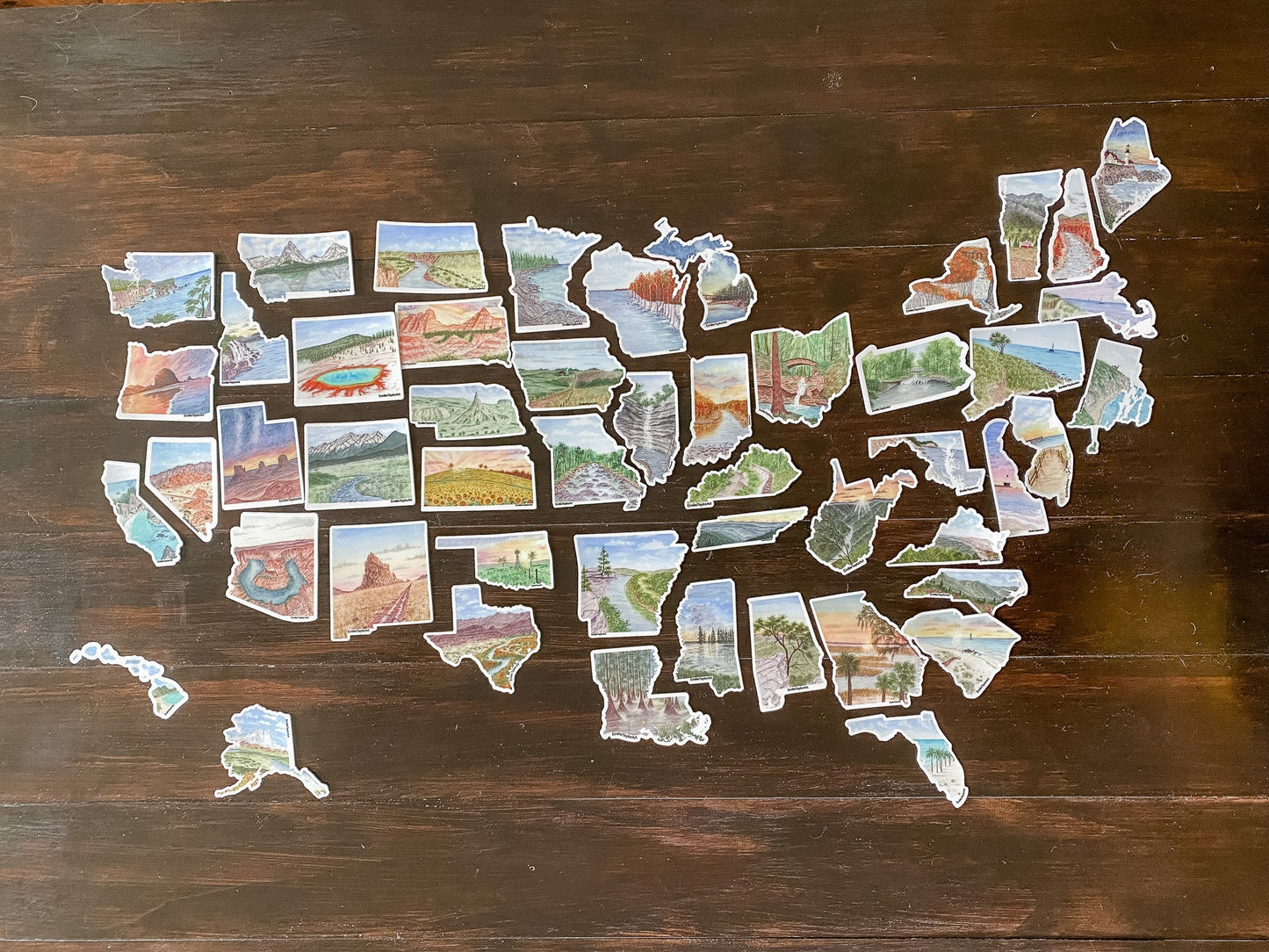 Arkansas Decal, Watercolor Arkansas Sticker, AR Car Decal, Home State Decal, State Sticker, Thermos Decal, Waterproof Arkansas Decal Emilie Taylor Art