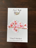 Cherry Blossom Decal, Watercolor Cherry Blossom Sticker, Mini Blossom Decal, Botanical Decal, Waterproof Decal, Flower Sticker, Floral Decal