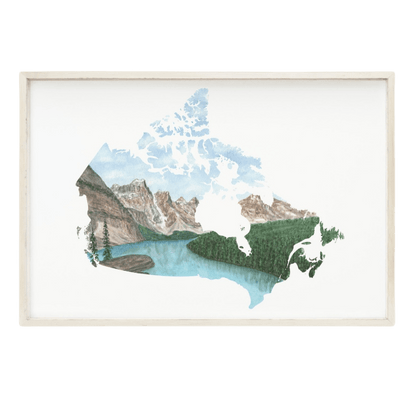Canada Watercolor Painting, Canada Art, Banff National Park, Moraine Lake, Canada Country Print Emilie Taylor Art