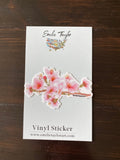 Cherry Blossom Decal, Watercolor Cherry Blossom Sticker, Mini Blossom Decal, Botanical Decal, Waterproof Decal, Flower Sticker, Floral Decal Emilie Taylor Art