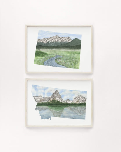 Colorado Black Canyon of the Gunnison National Park, Colorado Watercolor Painting, Black Canyon Emilie Taylor Art