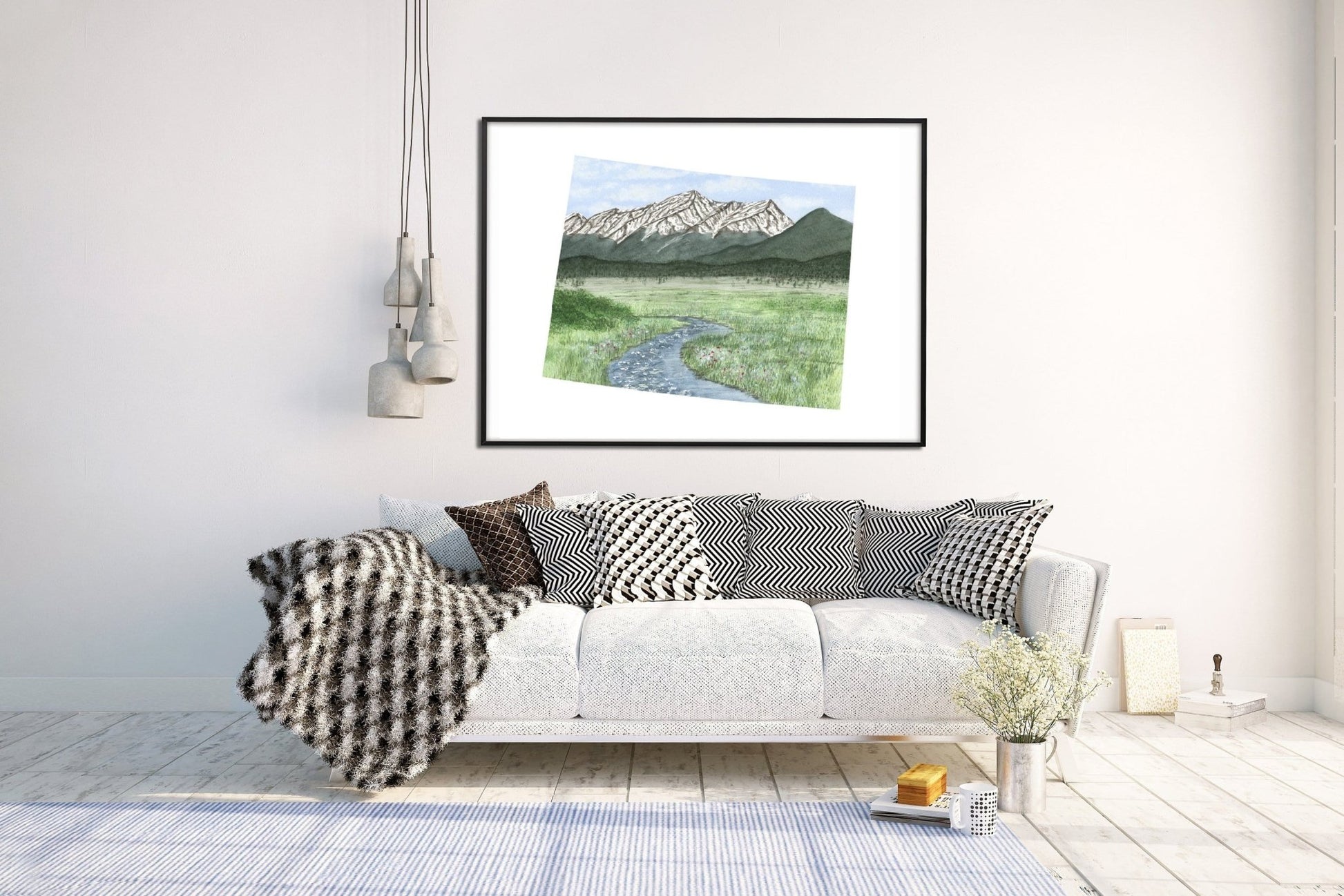 Colorado Great Sand Dunes National Park, Colorado Watercolor Painting, Great Sand Dunes Souvenir Emilie Taylor Art