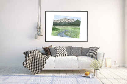 Colorado Great Sand Dunes National Park, Colorado Watercolor Painting, Great Sand Dunes Souvenir Emilie Taylor Art