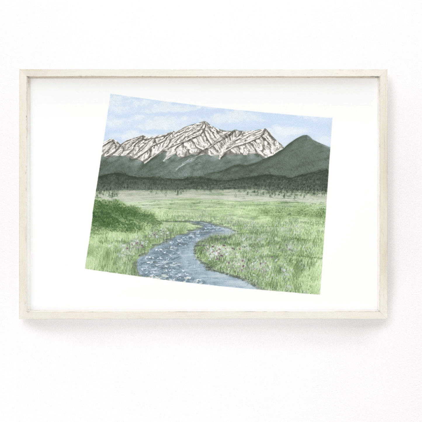Colorado Great Sand Dunes National Park, Colorado Watercolor Painting, Great Sand Dunes Souvenir Emilie Taylor Art