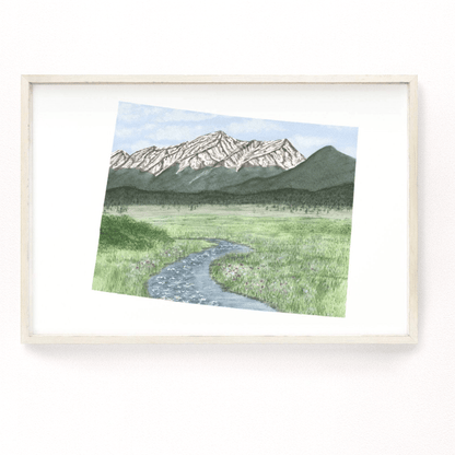 Colorado Great Sand Dunes National Park, Colorado Watercolor Painting, Great Sand Dunes Souvenir Emilie Taylor Art