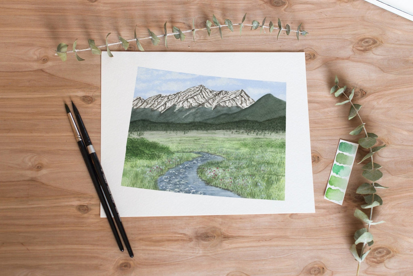 Colorado Great Sand Dunes National Park, Colorado Watercolor Painting, Great Sand Dunes Souvenir Emilie Taylor Art