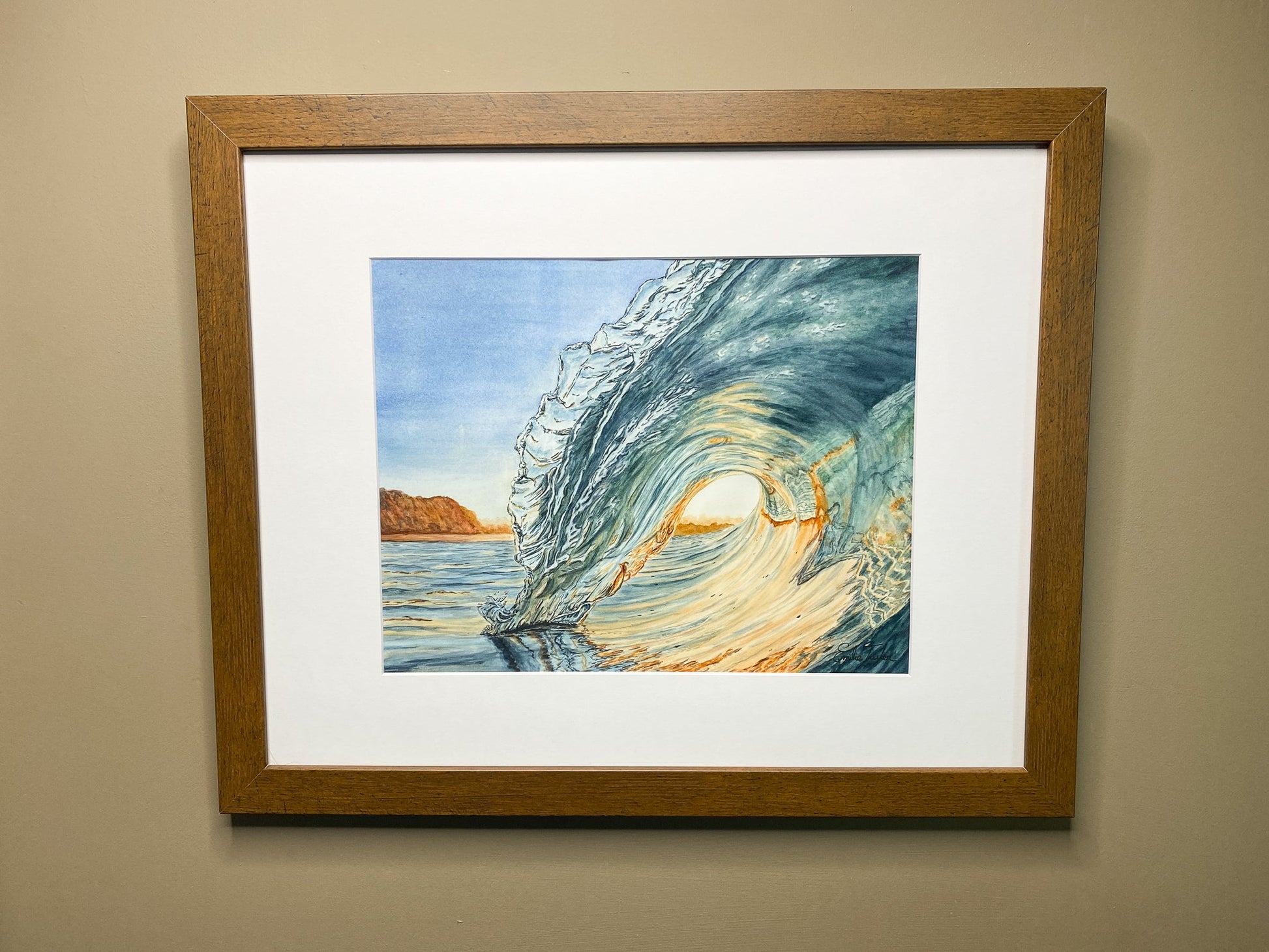 Courage Original Painting Framed to size 16x20 Emilie Taylor Art