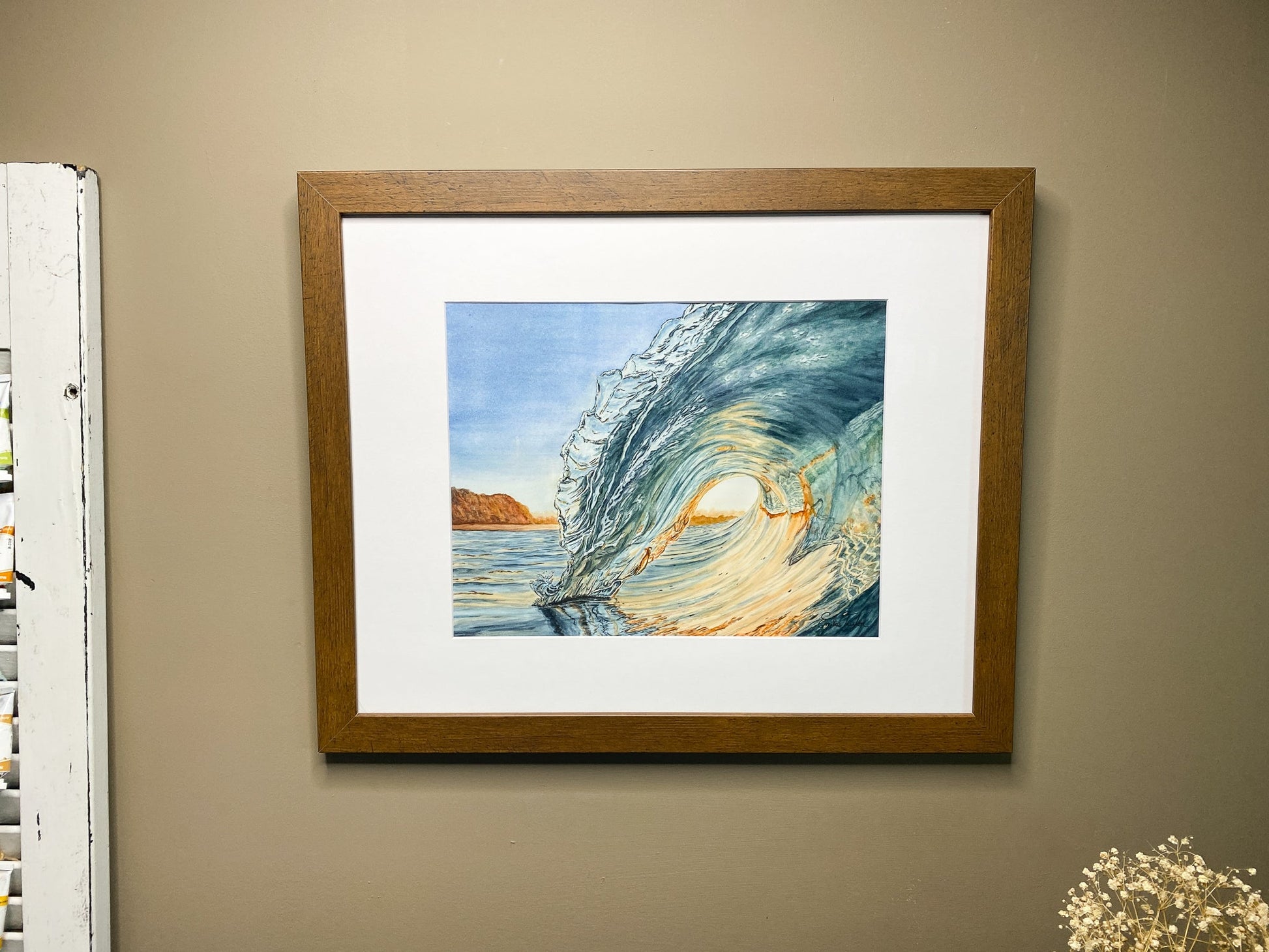 Courage Original Painting Framed to size 16x20 Emilie Taylor Art