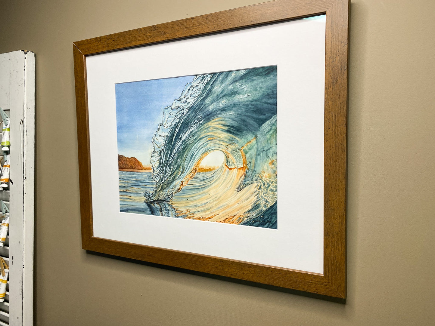 Courage Original Painting Framed to size 16x20 Emilie Taylor Art