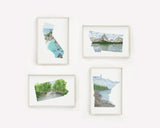 Custom Watercolor State Print, Custom State Art, Custom Country, Commission State or Country Art Emilie Taylor Art