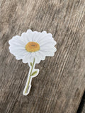 Daisy Decal, Watercolor Daisy Sticker, Mini Flower Decal, Flower Sticker Emilie Taylor Art