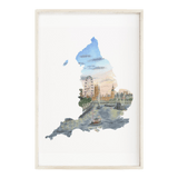 England Watercolor Print, England Art, London Painting, Big Ben, England Souvenir Emilie Taylor Art