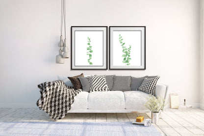 Eucalyptus Print, Watercolor Eucalyptus Painting, Botanical Art,(Style1), eucalyptus print Emilie Taylor Art