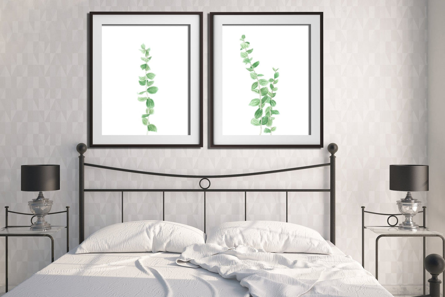 Eucalyptus Print, Watercolor Eucalyptus Painting, Botanical Art,(Style1), eucalyptus print Emilie Taylor Art
