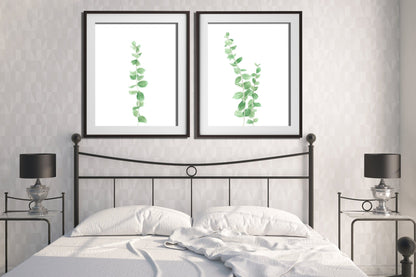 Eucalyptus Print, Watercolor Eucalyptus Painting, Botanical Art,(Style1), eucalyptus print Emilie Taylor Art