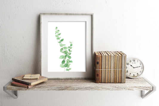 Eucalyptus Print, Watercolor Eucalyptus Painting, Botanical Art,(Style2), botanical print Emilie Taylor Art