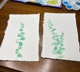 Eucalyptus set of two Original Paintings Emilie Taylor Art