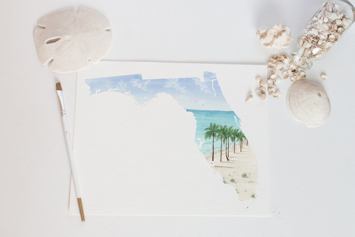 Florida Everglades National Park Florida Watercolor Painting, Florida State Art Emilie Taylor Art