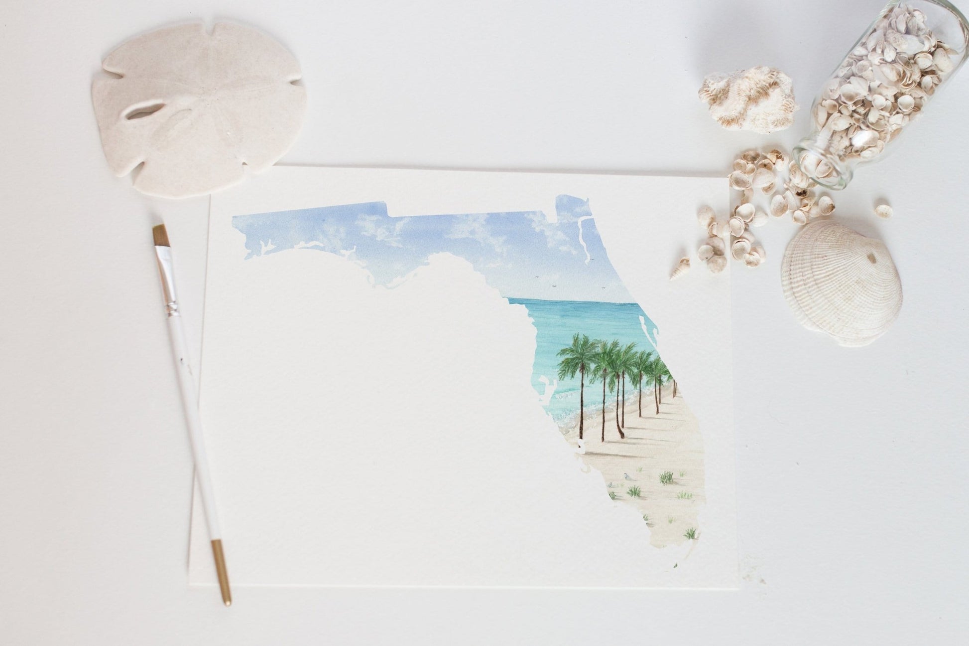 Florida Everglades National Park Florida Watercolor Painting, Florida State Art Emilie Taylor Art