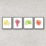 Watercolor Peach Print, Kitchen Art, Fruit Print, Peach art, Fruit Art, Watercolor peach painting - Emilie Taylor Art