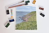 Ireland Watercolor Painting, Ireland Print, Ireland Gift, Ireland Art Souvenir, Irish Seascape - Emilie Taylor Art