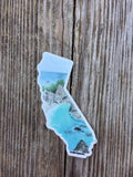 California Decal, Watercolor California Sticker, CA Car Decal, State Sticker, Waterproof Decal - Emilie Taylor Art