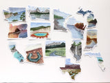 Minnesota Decal, Watercolor Minnesota Sticker, MN Car Decal, North Shore MN, Waterproof MN Decal - Emilie Taylor Art
