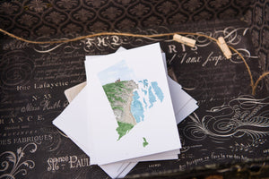 Rhode Island Greeting Card, Rhode Island Notecard, Rhode Island Art Souvenir, RI Greeting Card - Emilie Taylor Art