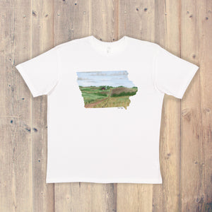 Iowa T-shirt | Iowa Tee | Home State Shirt |  Iowa Pride Shirt | Farmland in Iowa Art