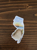 New Jersey Decal, Watercolor New Jersey Sticker, NJ Car Decal, New Jersey State Decal, State Sticker