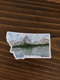 Montana Decal, Watercolor Montana Sticker, MT Car Decal, Home State Decal, State Sticker