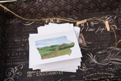 Iowa Greeting Card, Iowa Notecard, IA Greeting Card, Watercolor Home State Card, Iowa card gift Emilie Taylor Art