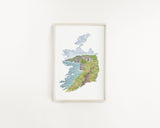 Ireland Watercolor Print, Ireland Painting, The Cliffs of the Moher Ireland Emilie Taylor Art
