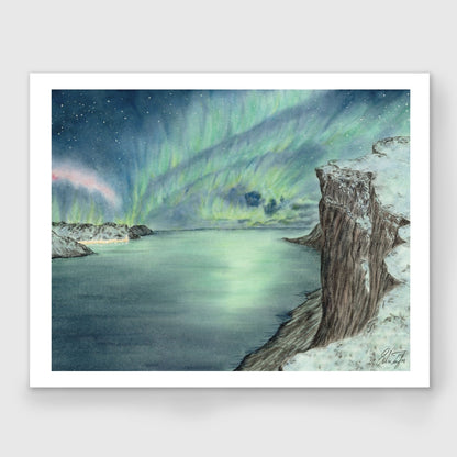 Lights Over Senja Limited Edition Print Emilie Taylor Art